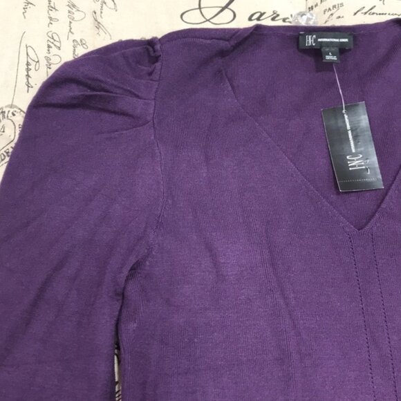INC Puff-Sleeve Sweater Tunic - Picture 3 of 5